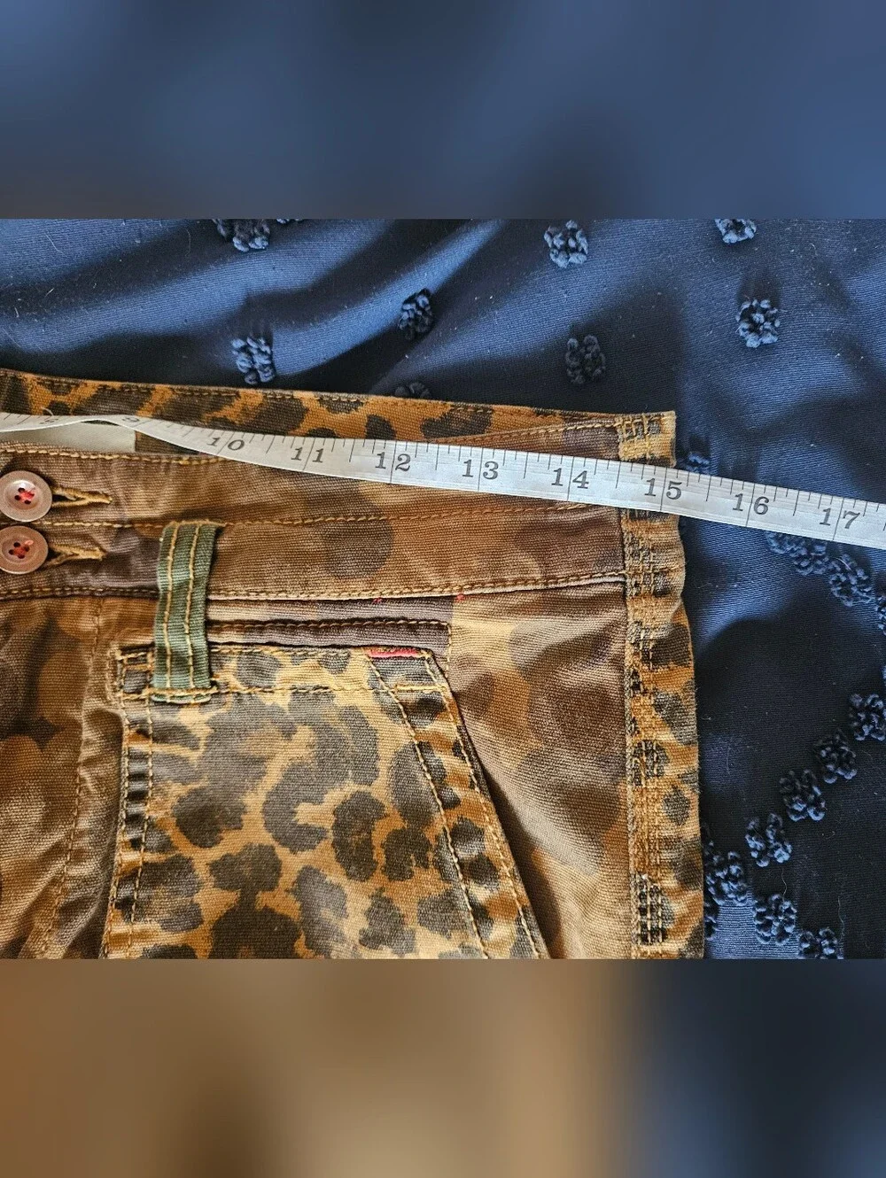 PILCRO Leopard Camo "The Wanderer" Pants 27 Anthropologie - Picture 5 of 9